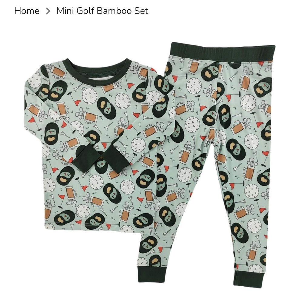 Little one shop Mini Golf Bamboo Set